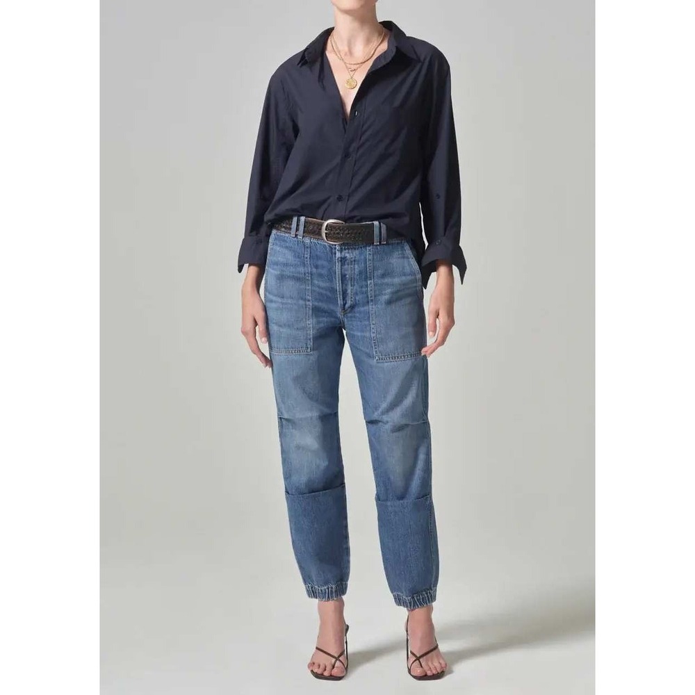 Citizens of Humanity Agni Utility Jogger Trouser Pants Jeans Blue Women's 24